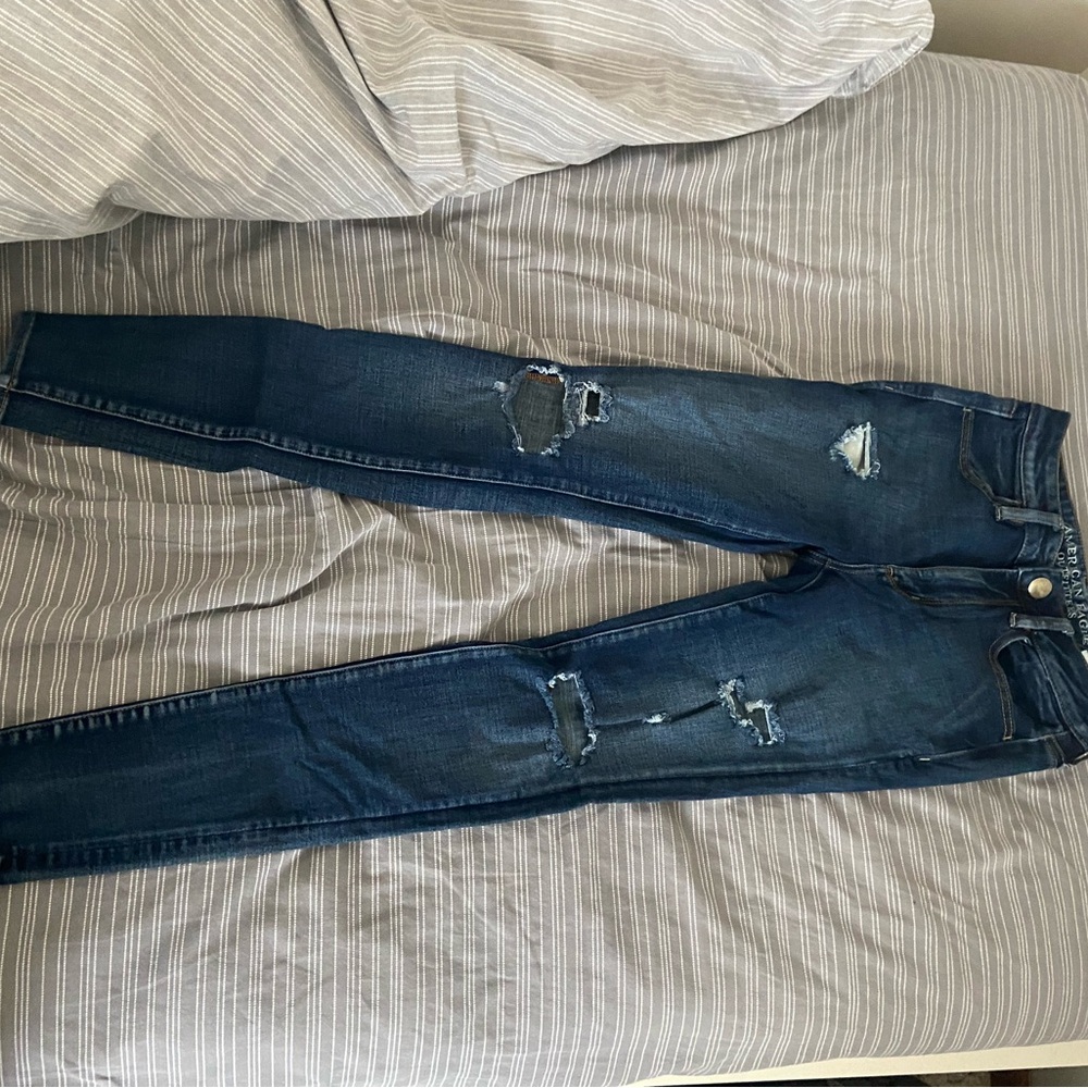 Distressed Denim Jeans